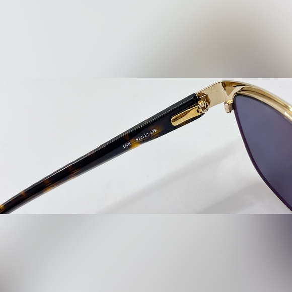 Laura Ashley Grace 1 Black Gold Oval Sunglasses Frames Only - Picture 8 of 8